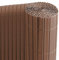 Ribelli® PVC Sichtschutzmatte mit Steg, extra stabil Sichtschutzzaun Sichtschutz Zaun Balkon Windschutz (140 x 400 cm, braun)