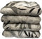 Highliving 4er Set Sitzkissen 38x38 cm Sitzpolster Stuhlkissen Outdoor & Indoor Kissen Weiche Kissen für Gartenstühle, Kissen mit 8cm Schaumstoff Polsterung - Hergestellt in Polen (beige Blätter)