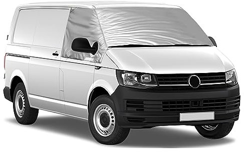 Auto Windschutzscheiben Abdeckung Ersatz für VW T6, Frontscheiben Sonnenschutz, 100% Verdunkelnd, Blockiert UV Strahlen, Wetterfeste Frontscheibe Wrap Cover