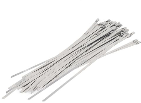Cable Tie Set, 100Pcs Self Locking UV Proof Cable Ties Temperature Resistant for Roof