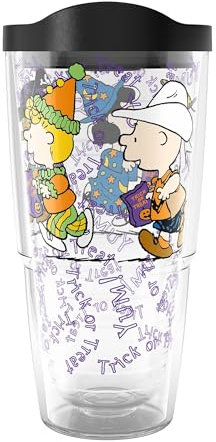 Tervis Peanuts Snoopy Halloween Gang Made in USA Doppelwandiger isolierter Becher Reisebecher hält Getränke kalt und heiß, 680 ml, klassisch