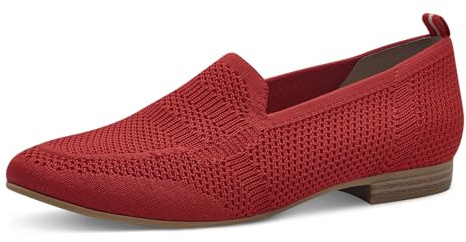 Jana Damen Slipper mit Strukturmuster Vegan, rot (red), 41 EU