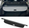 Motoforti Kofferraum ausziehbare Laderaumabdeckung für Mitsubishi Outlander 2008-2012 Heckklappenregal Gepäcksicherheitsschutzschirm, Leinwand, Glanzschwarz