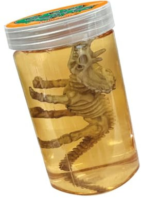 GooPotz - Dino Skelett von Deluxebase Bunte sensorische Schleim Spielzeug mit Dino Skelett Figur Stretchy Slime Putty und Tier Spielzeug für Kinder