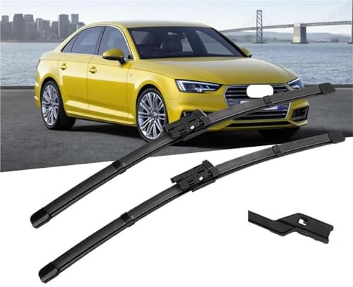 KUGVTER Autowischerblätter Autowischer RHD Und LHD Frontwischerblätter 24+20 Für Audi A4 B9 S4 RS4 Avant 2015-2024 Passend Für Scheibenwischer Mit Druckknopf(Left)