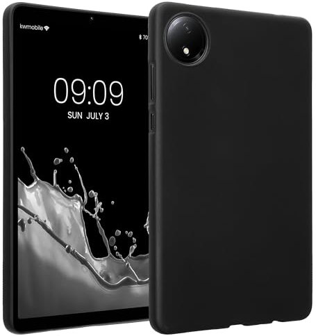 kwmobile Schutzhülle kompatibel mit Xiaomi Redmi Pad SE 8.7 - Hülle Silikon - Tablet Cover Case Schwarz matt