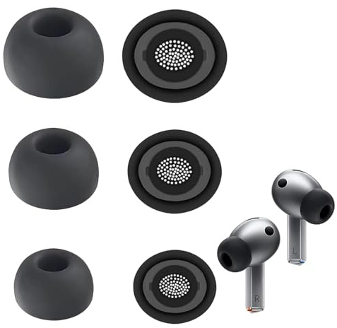 DEFIYEAR 3 Paar Ohrstöpsel für Galaxy Buds 3 Pro, Silikon Ohrstöpsel Ersatz für Samsung Buds 3 Pro, Kompatibel für Samsung Galaxy Buds Pro Ersatzzubehör, Komfortabel Geräuschisolierend, S/M/L