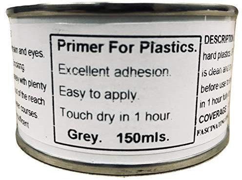 1 x 150ml Light Grey Plastic Fiberglass UPVC Melamine Contibond Primer Paint