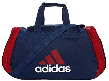 Adidas Diablo Sporttasche, mittelgroß, Marineblau / Rot / Weiß