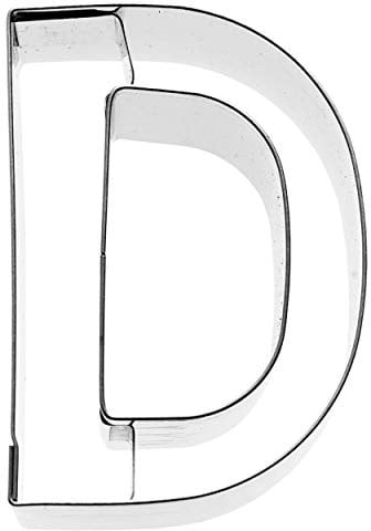 Birkmann, Ausstechform Buchstabe D, Grau, 6 cm, Edelstahl