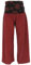 GURU SHOP Weite Marlenehose, Wellnesshose, Yogahose, Boho Hose mit Breitem Bund - Dunkelrot, Damen, Baumwolle, Size:XL