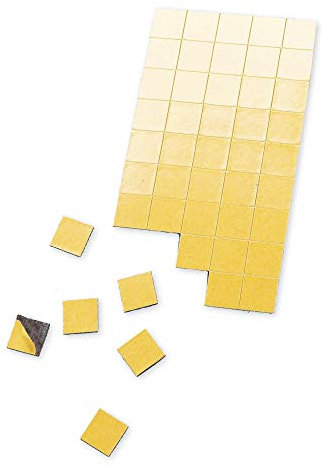Magnet-Plättchen 200 Stück - selbstklebend - 10 mm x 10 mm - Stärke: 1,2 mm - schwarz - TimeTex 93337 - Selbstklebende Magnetplättchen - Magnete