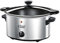 Russell Hobbs 3.5L Stainless Steel Electric Slow Cooker - Cooks upto 4 portions, 3 heat settings, high/low/keep warm, Removable ceramic pot for easy cleaning, Glass lid, Energy saving, 160W, 23200