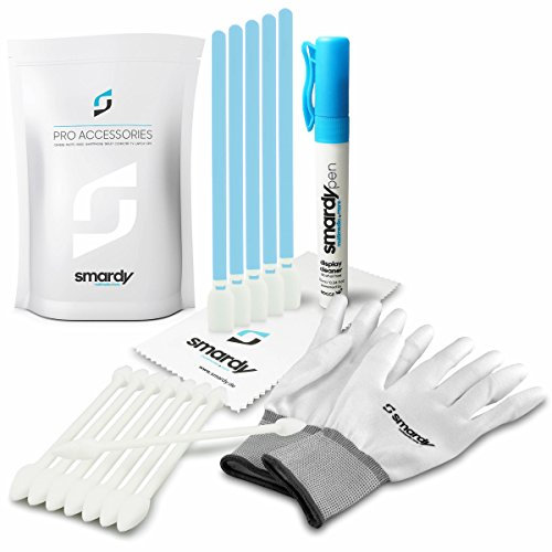 smardy 5in1 Profi Reinigungsset - 5X CCD/CMOS Sensor Reinigung Swab 12mm + 10ml SprayPen Lens Sensor Cleaner + ESD Handschuhe + 8 Reinigungsstäbchen + Mikrofasertuch
