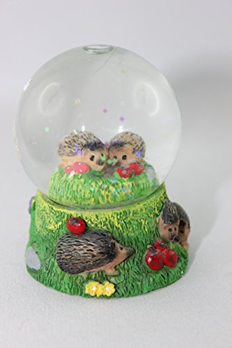 Cornelissen - Schneekugel, Schüttelkugel, Igel, Polyresin, 6cm x 4,5cm, Grün, Klassisch