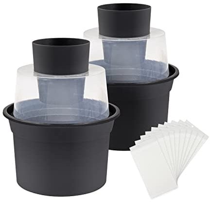 Biogents BG-GAT 2-pack I Trampa para mosquitos ecológica para el exterior I combate la multiplicación del mosquito tigre asiático y el mosquito del dengue I sin pesticidas y no es eléctrica