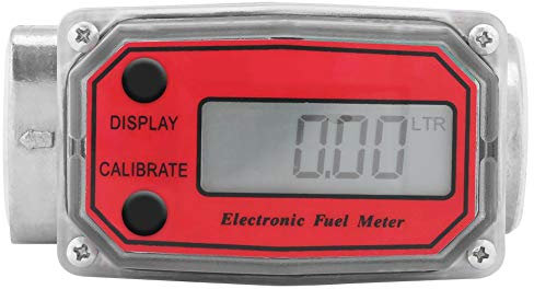 Turbine Digital Oil Fuel Flow Meter,Mini Digital Turbine Flowmeter Diesel Fuel Flow Meter - has modular design, high accuracy, compact size and stable performance-for measure diesel, kerosene,etc (A)