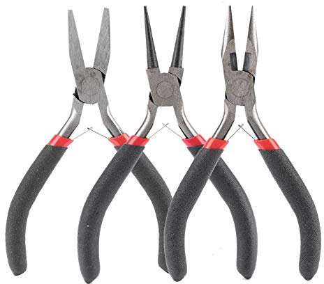 Betued 3 pinze multifunzionali per strumenti fai da te, pinze professionali per gioielli di perle (3 pezzi)