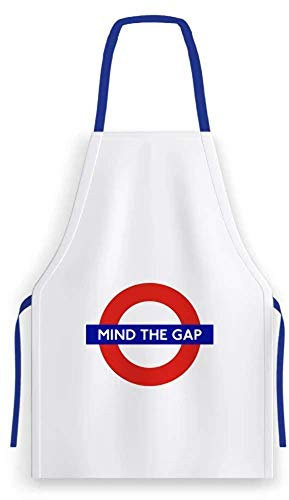 Licensed london underground Schürze Mit Mind Der Gap Logo 100% Baumwolle 820mm x 680mm ( GWC )