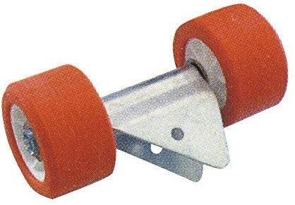TRAILERS EQPT Lot 2 Galets pour remorque Bateau - Diamètre 120mm - pour Tube 40x40