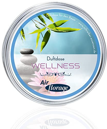 Florage Raumduft WELLNESS Duftdose Duftöl Duftgel Aroma Lufterfrischer - Schonende Alternative zu Duftkerzen und Diffusoren
