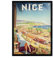 Nacnic Vintage Poster Reise nach Nizza. Blätter für Interieur mit klassischen und antiken Werbebildern zu dekorieren. Gemälde Retro-Dekor. A3