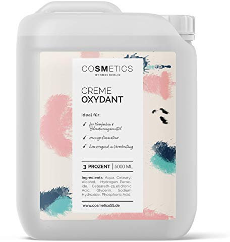 Oxidant Creme 3% – 5000ml Entwickler für Blondierung & Coloration – H2O2 Creme-Entwickler – Wasserstoffperoxid für alle Haarfarben – Professionelle Friseurqualität – Made in Germany