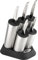 Global SAI-2020/6B Cylinder Engine 6-Piece Knife Block Set with SAI Range Knives, CROMOVA 18 Stainless Steel