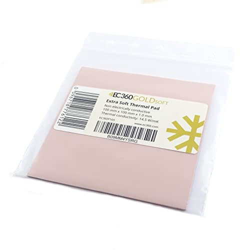 EC360® Gold Soft 14,5W/mK Pad Thermique (100 x 100 x 1,0 mm, Soft)