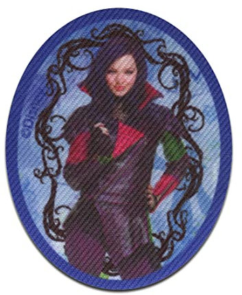 Disney © Descendants Die Nachkommen Mal oval - Aufnäher, Bügelbild, Aufbügler, Applikationen, Patches, Flicken, zum aufbügeln, Größe: 6,3 x 5,1 cm