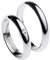 Paar Eheringe 925 Sterling Silber mit Zirkon Kostenlose Gravur Ringe Made in Italy