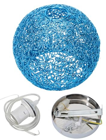 OSALADI 1 Stück Küche Decke Handwerk Schmuck Blau Kunst Einfach Dekorativ Stil Beleuchtung Draht Led Dekoration Insel Dekorationen Eingang Innen Eisen Zimmer Haushalt Flur Ball