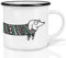 Ligarti® Keramiktasse [Design by H. Ligeti] Design Mug & handveredelter Becher I Spülmaschinengeeignete Tasse, Kaffeetasse, Teetasse, Cup (Werner Hund)