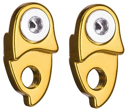 YdseozOA 2PCS Mountainbike Schaltwerk Aufhänger Extender Verlängerung Rahmen Getriebe Schwanz Haken Extender MTB Rennrad Radfahren Fahrrad Zubehör (gelb)