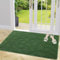 Homaxy Door Mats Indoor, 80 X 120 cm, Machine Washable Inside Door Mat, Dirt Trapper Soft Doormats, Super Absorbent Entrance Rug, Non-slip Floor Mat For Front Back Door, Pets and Dogs (Green)