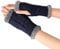 Fingerlose Handschuhe Winter Warm Halbfinger Strickhandschuhe Plüsch Gefüttert Ohne Finger Winterhandschuhe Unisex Pulswärmer Fäustlinge Gestrickte Kurz Handwärmer mit Fleece Futter (Marine, onesize)