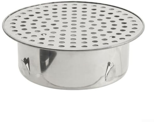 Bodenablauf Edelstahlkarte Regenwasser Dachbodenablauf Badezimmerdach Wasserdachablaufrohr Balkonbodenablaufebene Dachablaufrohr,Dachrinnen Laubschutz Für Garagen,Gewächshäuser(63 tubes)