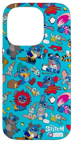 iPhone 14 Pro Disney 100 Stitch in Costume Disney Characters and Scrump Case