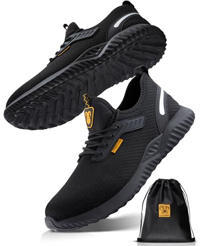 Goldberg Arbeitsschuhe Herren Damen MIT Beutel Sicherheitsschuhe (9155, EU Schuhgrößensystem, Erwachsene, Numerisch, M, 42)