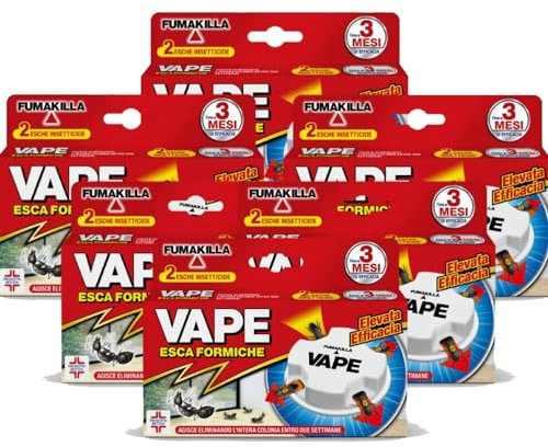 Vape Antiformiche Esca Formiche, Insetticida Nuova Versione 2024 Elevata Efficacia - Confezione da 2 pezzi (6 Unità)