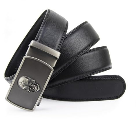 Glamexx24 Gürtel Herren Automatik Business Kleidung Gürtel Ratsche Anzug, Metall Denim Jeansgürtel Für Männer