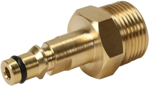 High Pressure Washer Adapter,Hose Adapter Quick Connect, Brass M22 Washer Gun Hose Pipe Convert Tool Hoses Accessories(M22 14MM Fitting Hose Connector)