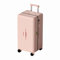 Koffer Trolley, Rollkoffer Reisekoffer Hartschalen 4 Rollen, Spinner Handgepäck,TSA, 100% PC(68cm, 75L,Rosa)