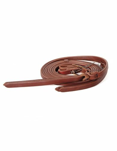 Western Imports Ranch Hand Zügel mit Popper, Latigo Leder