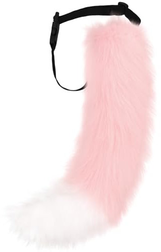 DRESHOW Kunstpelz Fuchspelzschwanz Cosplay Kostüm Party Halloween Weihnachten Flauschiger Katzenschwanz für Damen
