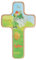 Butzon & Bercker Kinderholzkreuz - Arche Noah. Bunt bedrucktes Wandkreuz für Kinder aus Holz. Taufkreuz im Format 18 x 11 cm wird in einer Geschenkverpackung geliefert