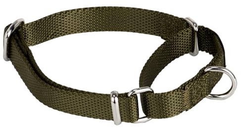 Hyhug Dog Collar Martingale, Small Green, Escape Proof
