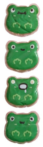 HONMEET 4pcs Reusable Cartoon Self-heating Hand Warmers Portable Fast Heating Small Handbag Warmers for Outdoor Use