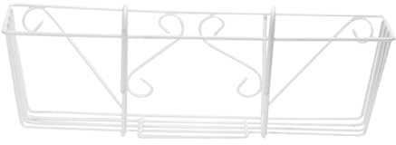 BEBEMOKO Support De Pot Suspendu Fer Porte-Fleurs Mural pour Balcon pour Plantes Pots Installation Facile Support Robuste Et Décoration Espace Extérieur