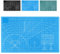 Dezain® DIY - Schneidematte A3 selbstheilend – Bastelunterlage mit Zentimeterskala – Schneideunterlage für Modellbau & zum Basteln – Beidseitig bedruckte Cutting Mat – Blau